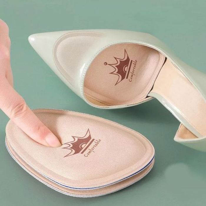 Demi-semelle intérieure antidérapante pour talons — Coussin d’avant-pied soulageant la douleur (paire)