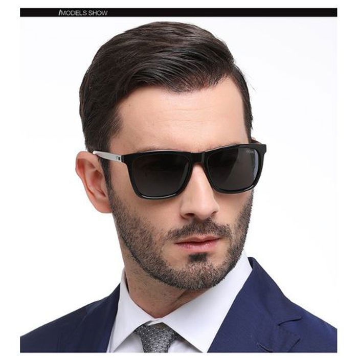 Lunettes de soleil de Rétro en aluminium pour hommes et femmes verres polarisés