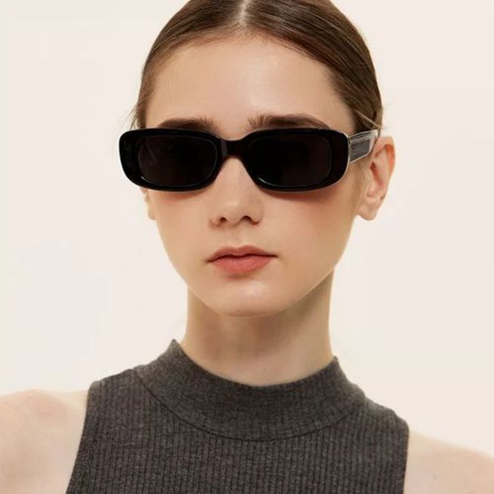 Lunettes de soleil rétro Noir pour femmes Monture chic tendance BY FOR LADY'S