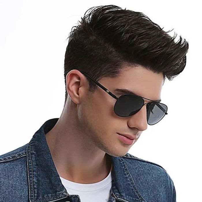 Lunettes De Soleil polarisées Classique de luxe  style pilote pour homme