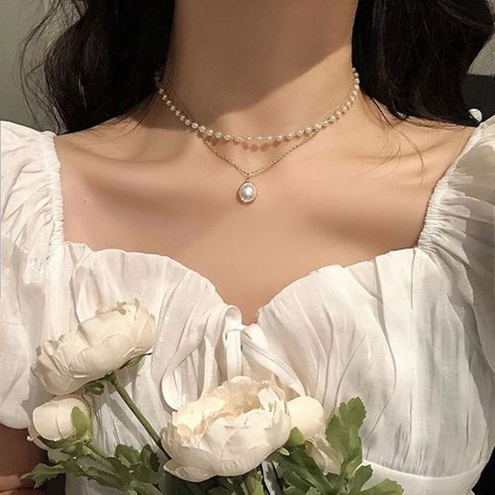 Collier en perle - GENERIC - Mode 2023 - Bijoux de LUXE - Doré - Femme