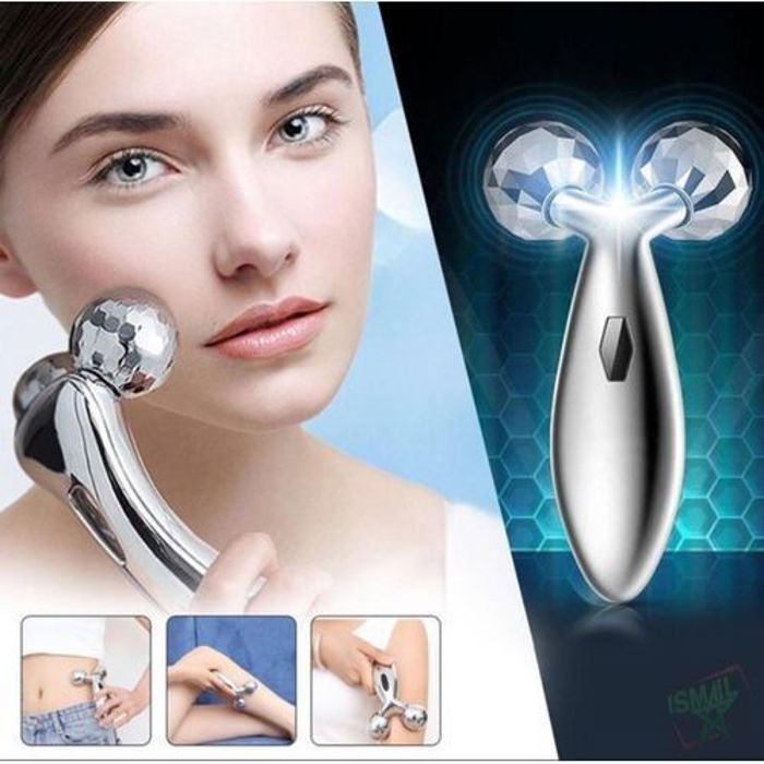 3D Rouleau Massage Visage Corps Masseur Amincissant Solaire Réveil-visage
