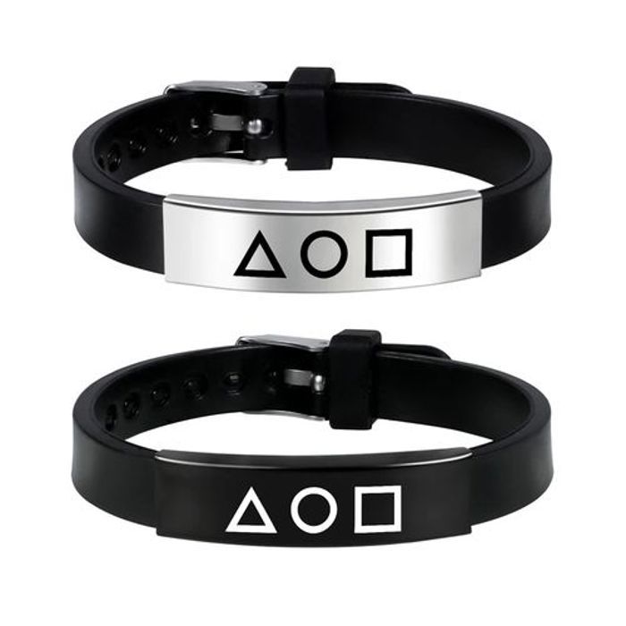 2 Bracelet couple Squid Game en silicone jeu de calmar manga anime télévisé