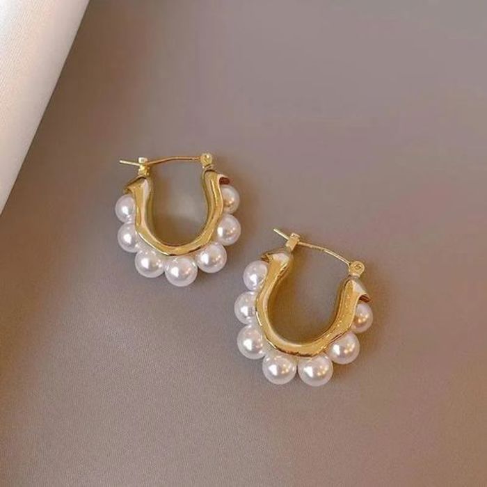 Boucles d'oreilles - GENERIC - Perle coréenne - Forme de U - Luxe - Femme