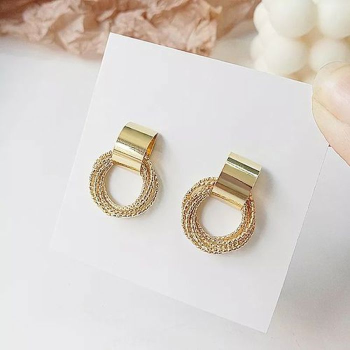 Boucles d'Oreilles Rétro en Métal localité de luce tendance pour Femmes