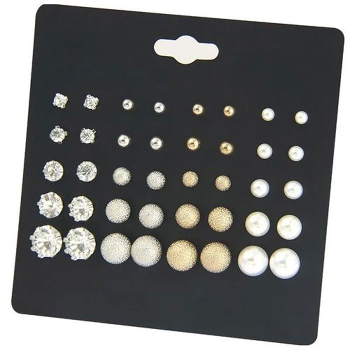 Boucle d'oreille - GENERIC - 20 paires - Métal - Mode 2023 - Haute qualité