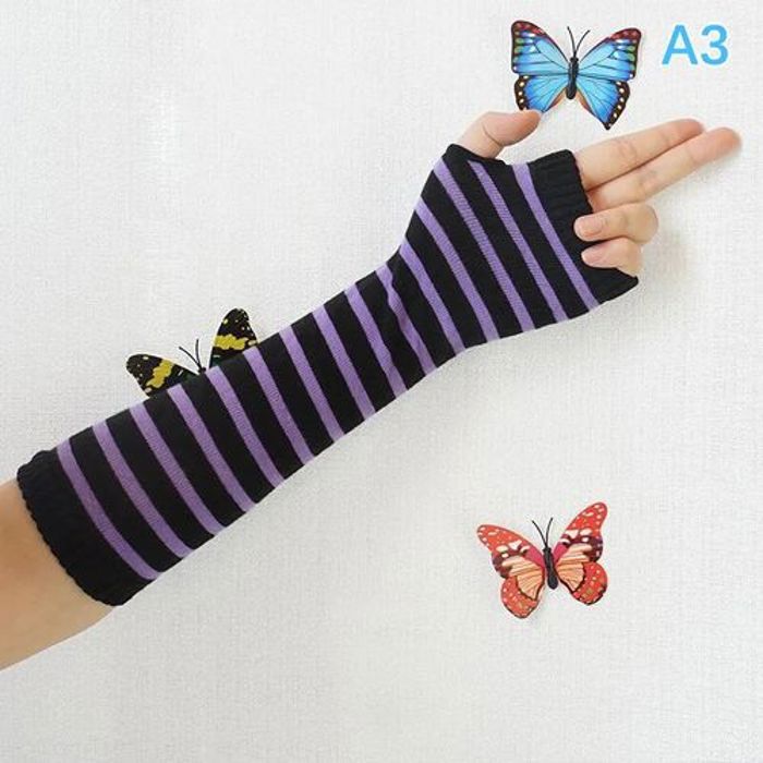 Gants de manchette - GENERIC - Cosplay rayé - Protection solaire - Respirants - Adultes