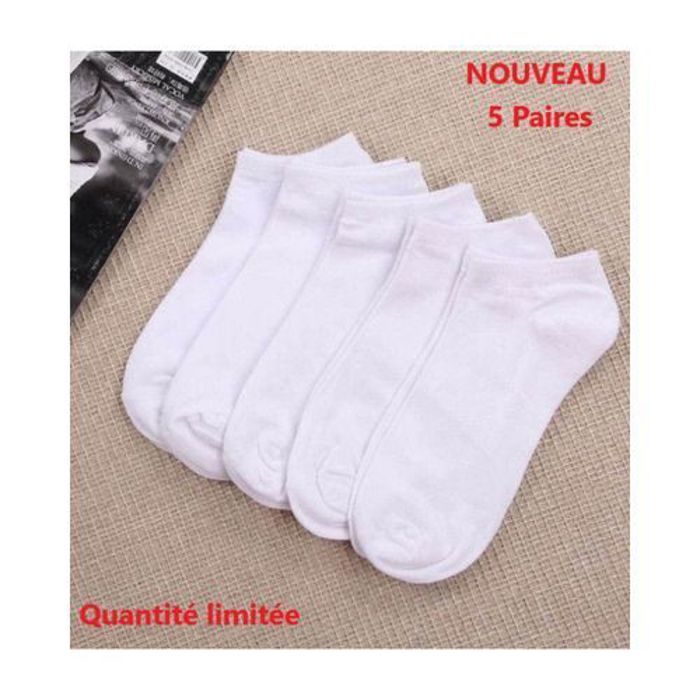 Chaussettes - GENERIC - Mixte - 100 % Coton - Blanc - Indémodable