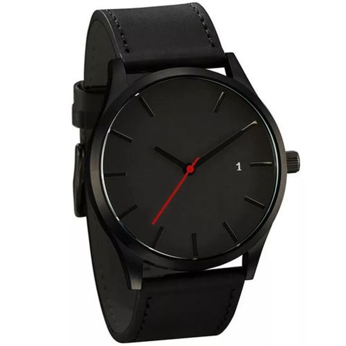 Montre HOMME Luxe De Mode  -Noir