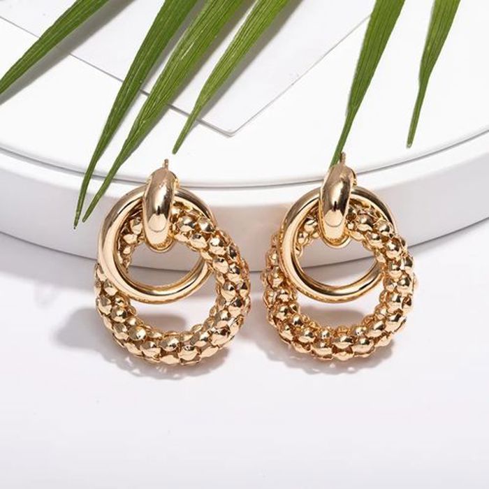 Boucles d'oreilles - GENERIC - Pendantes Torsadées - Métal - Femme - Adulte