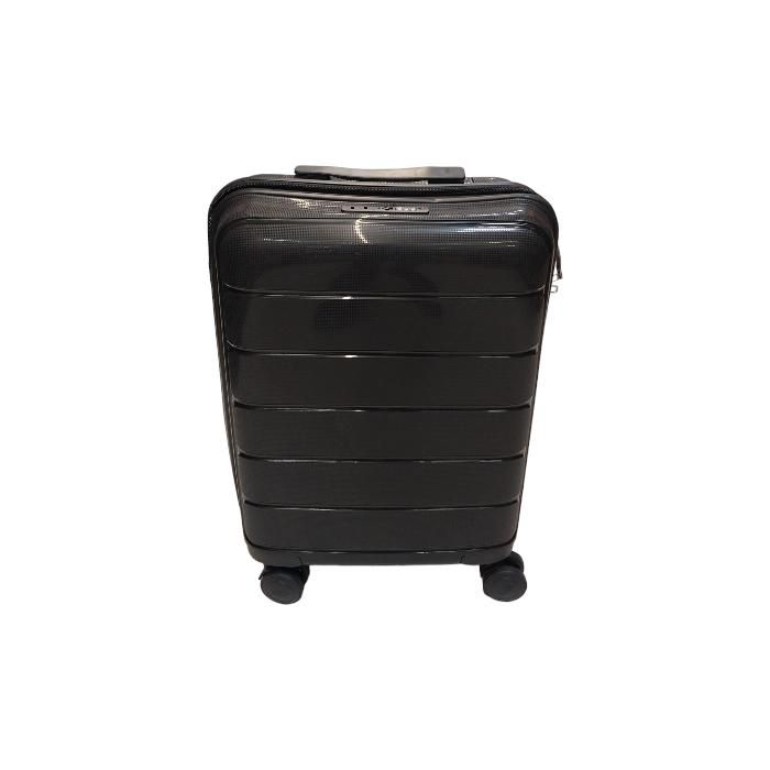 Valise - SYDNEY - T20 - 50 cm - Polypropylène - Noir - 4 roulettes