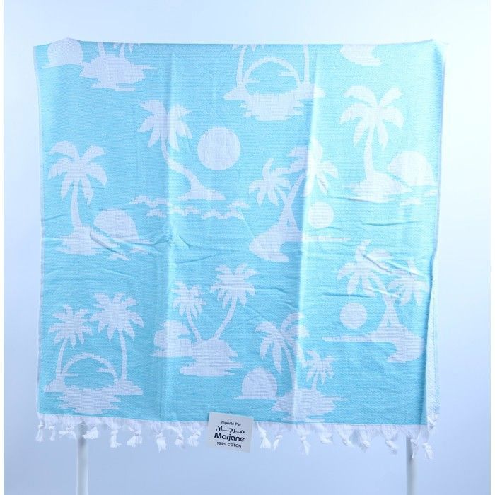 Drap de Plage / Paréo - 90 x 165 cm - 340 g/m² - Couleur aléatoire - Tissu léger et absorbant