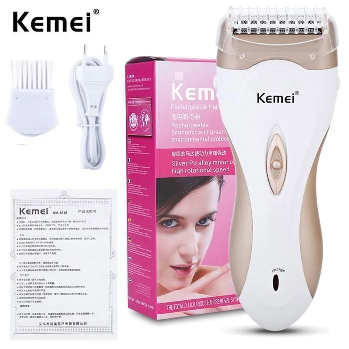 Kemei - Rasoir electrique épilateur - KM-3518