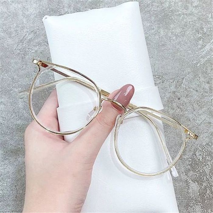 Lunettes rondes Anti-lumière bleue femmes oreilles chat gold pour ordinateur by For ladys