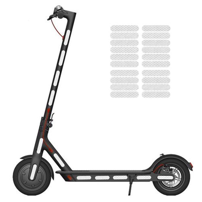 Autocollants de sécurité nocturne pour scooter et trottinette électrique 20 pièces