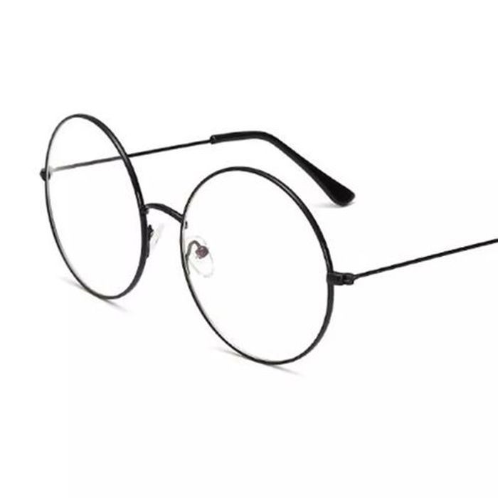 Lunettes rondes simples pour hommes et femmes, Monture métallique