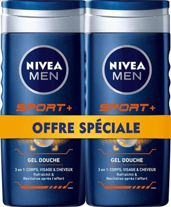 NIVEA Gel douche 3en1 Sport - 2x250ml