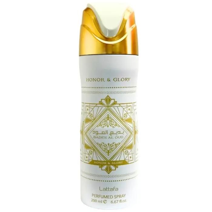 Déodorant Parfumé - Lattafa - Honor & Glory - Spray 200 ml - Mixte - Blanc