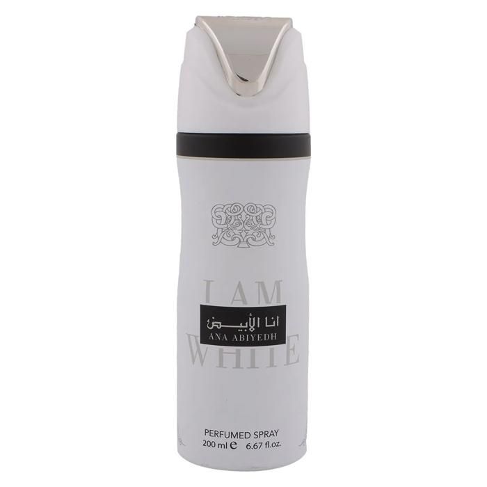 Déodorant - LATTAFA - Ana Abiyedh I Am White - 200 ml - Sans sels d'aluminium - Femme