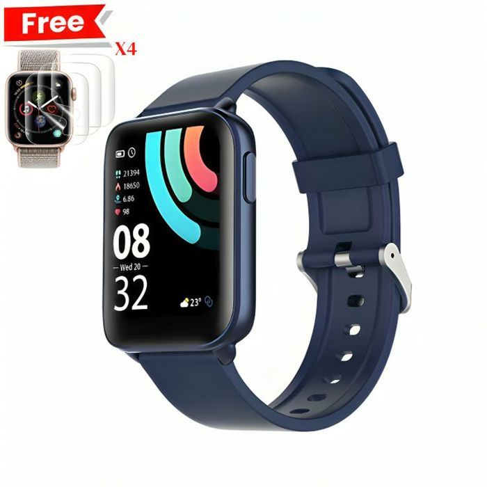 Smart Watch Oraimo Bleu OSW-16P Original + 4 Incassable Gratuit