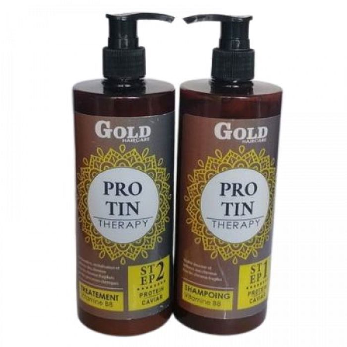 Gold Kit Lissage Protin Therapy De Gold Haircare 500 Ml