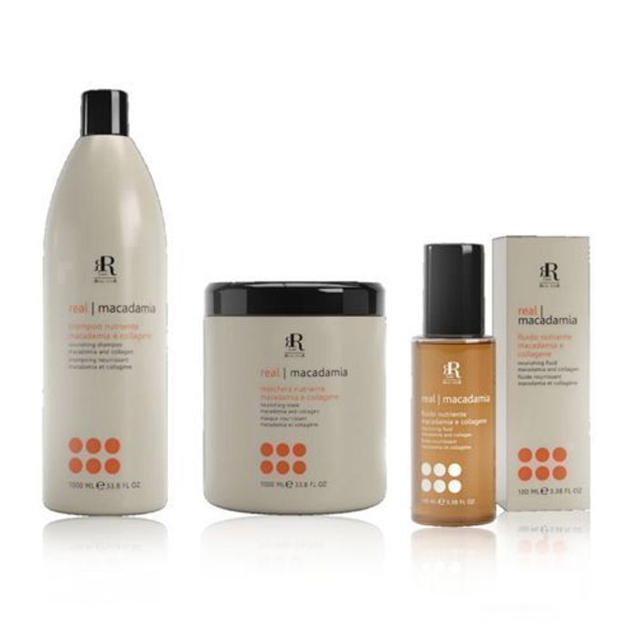 Macadamia Star kit Shampooing 1000ML+Masque 1000ML+Sérum 100ML Macadamia et Collagène