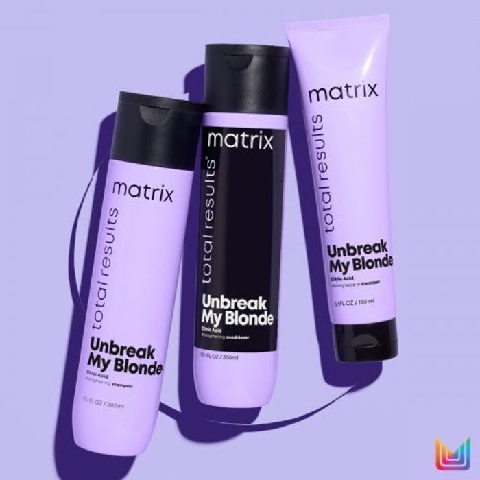 Matrix Unbreak My Blonde shampoing conditionner et soin sans rinçage sans sulfate