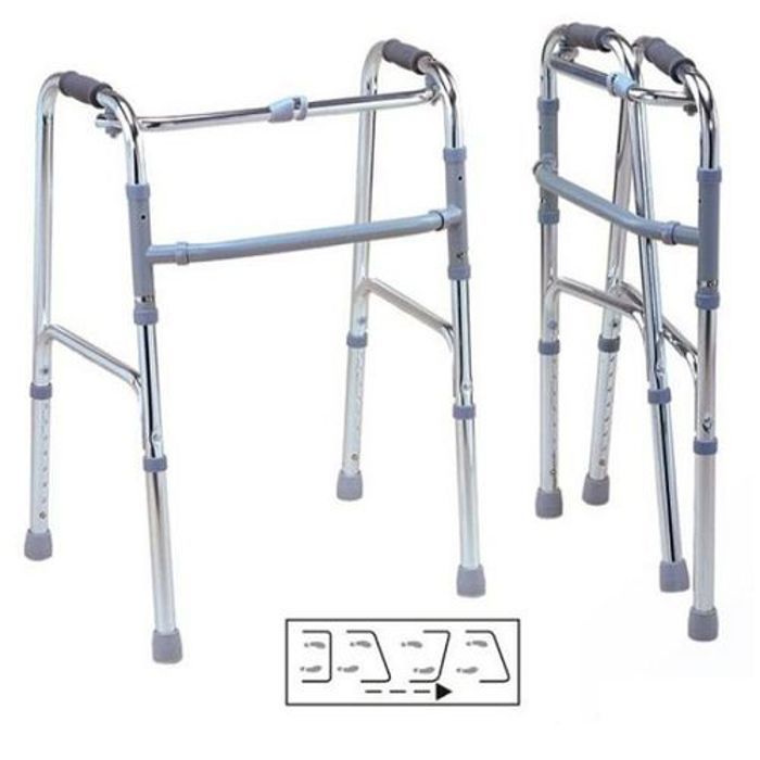 Déambulateur Articulé Pliable Aide à la marche / cadre de marche / marcheur réciproque
