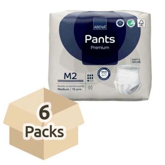Abena Pants Premium M2 (Pack 6×15 Un)