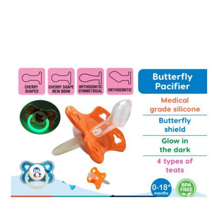 Ace Baby Sucette Ice Baby Papillon Glow-in-the-dark 0-3 mois