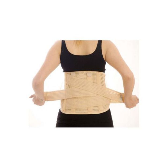 Ceinture lombaire - GENERIC - Soutien lombaire - Tissu élastique - 100% coton - Beige