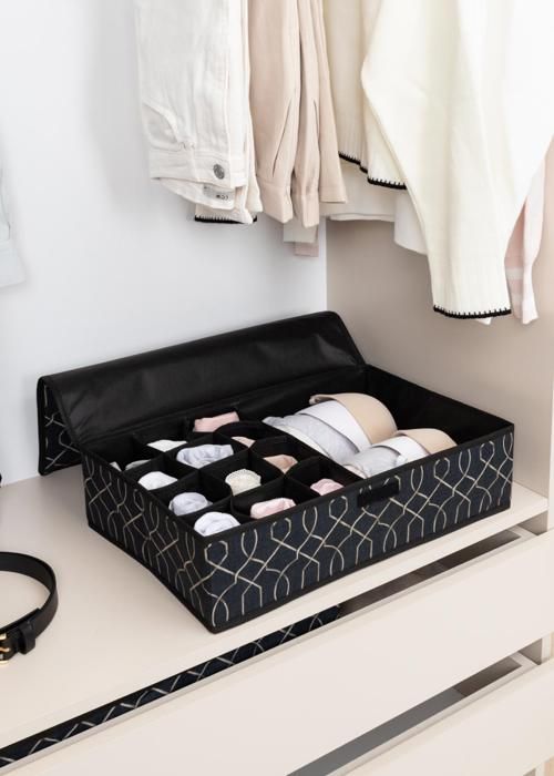 Boîte de rangement - Non spécifié - Pliable - Anti-poussière - Mixte - Tissu