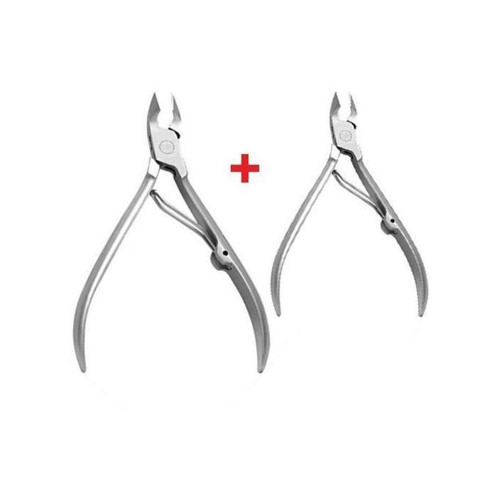 2 pcs Pinces Coupe Ongles Incarnés Cuticules Coupe Peau Morte Manucure Pédicure