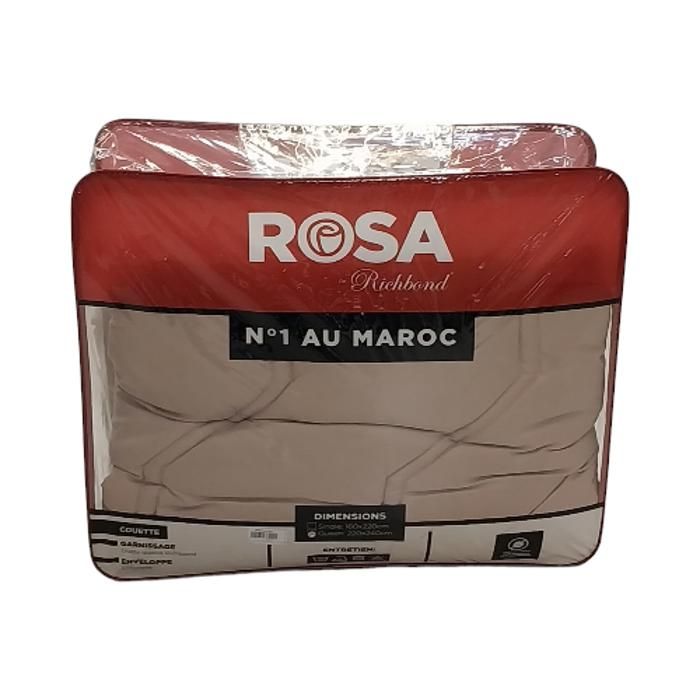 COUETTE ROSA UNIE 220X240 BEIGE CLAIR 250 G