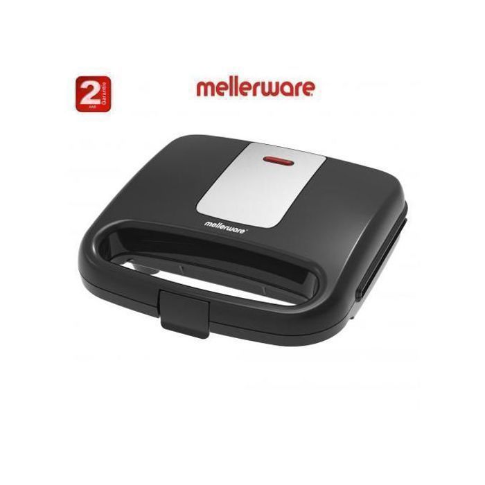 MELLERWARE - Panini grill multifonction appareil à sandwichs 750 W - 2ans de garantie