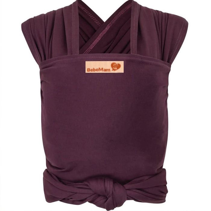 écharpe de portage basique aubergine