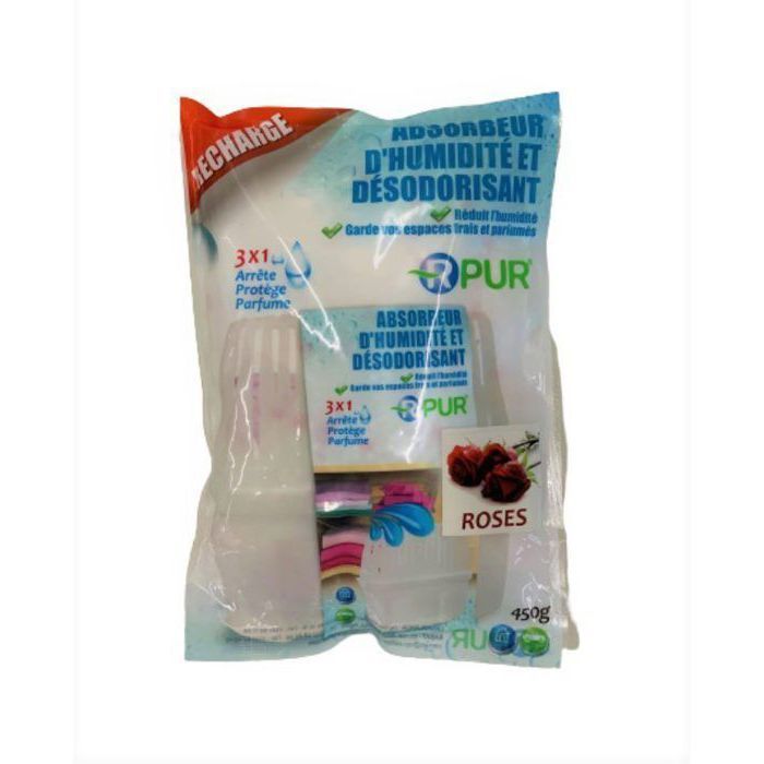 Recharge pour absorbeur d'humidité et désodorisant pour chambre parfum aléatoire - , 450g