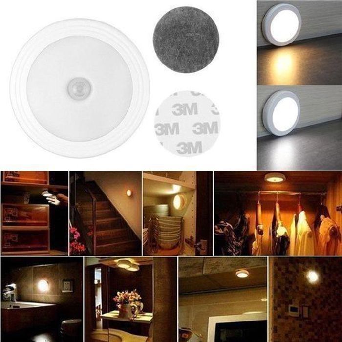 Infrarouge Motion Sensor 6 Led Lumière Magnétique Sans Fil Détecteur Lampe placard
