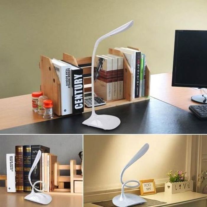 Lampe de bureau - LED - Tactile - Rechargeable USB - Flexible