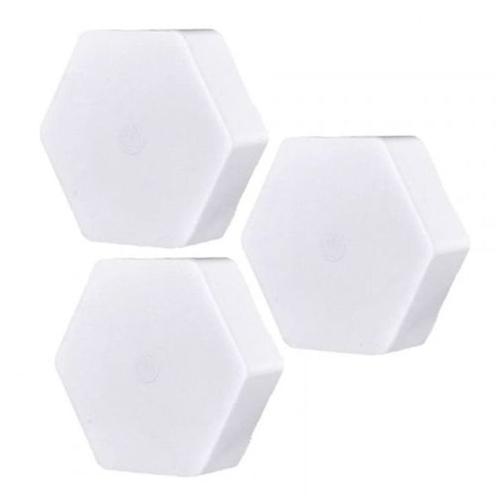 Pack de 3 Lampes Light LED Sans Fil Avec Télécommande de Contrôle