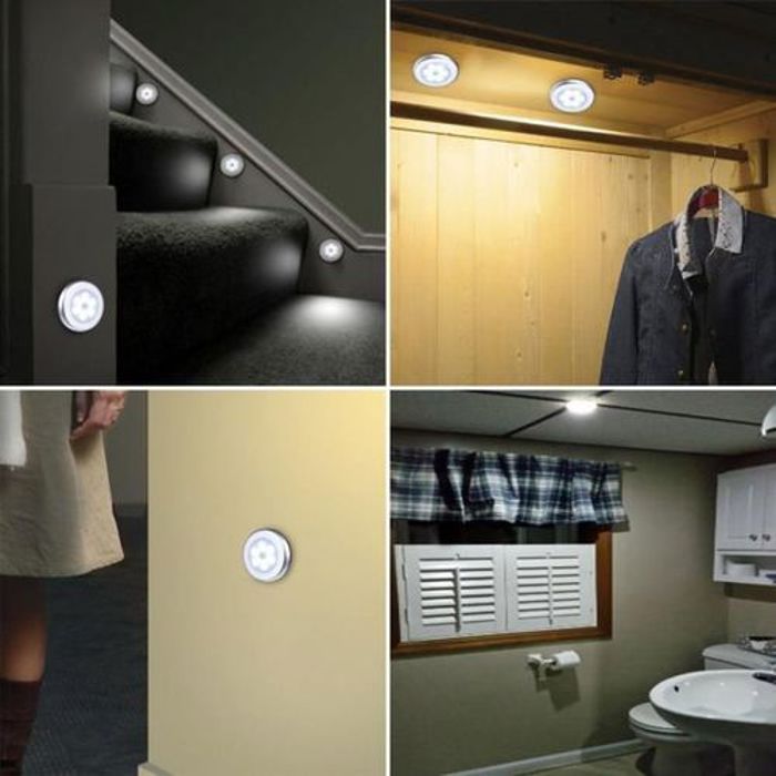 Veilleuse à LED avec capteur de mouvement -Lampe à induction intelligente