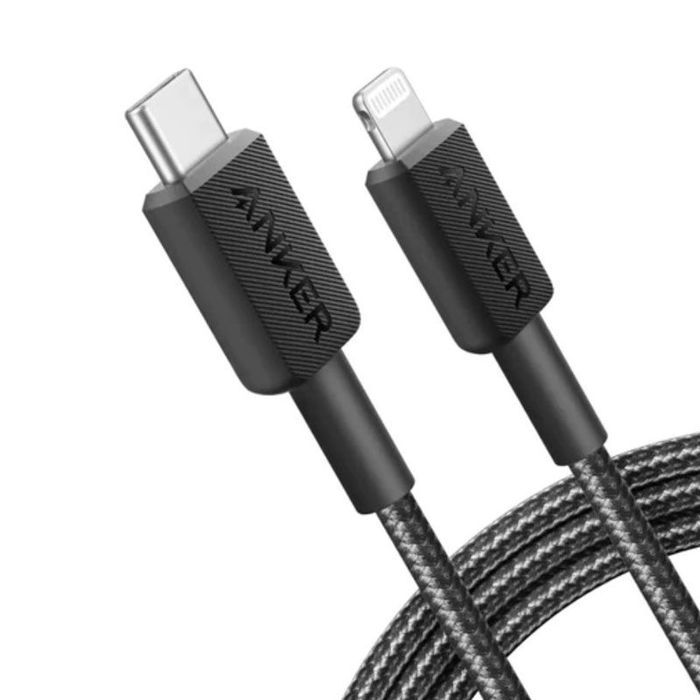 Câble Anker 322 USB-C vers Lightning – 1,8m – Charge Rapide PD & Ultra-Résistant