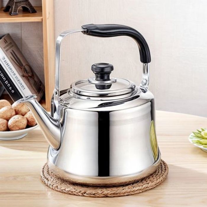 Bouilloire en inox 18/10 gris 3L