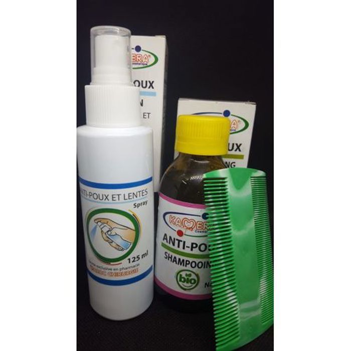 KAMERA Pack ANTI-POUX LOTION & SHAMPOING ANTI-POUX ET LENTES