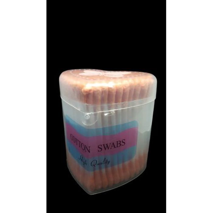 Boutons De Coton tige cœur orange (100 pcs /Conteneur)
