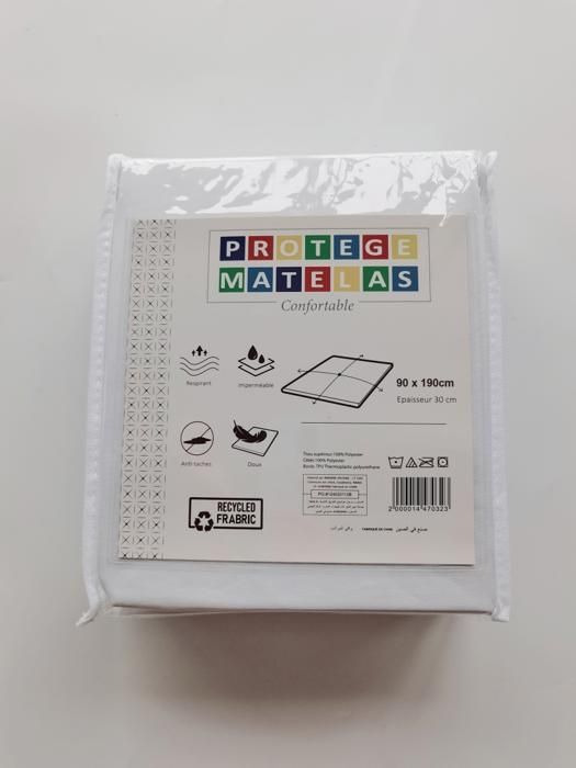 PROTEGE-MATELAS IMPRIME MICROFIBRE 90X190CM