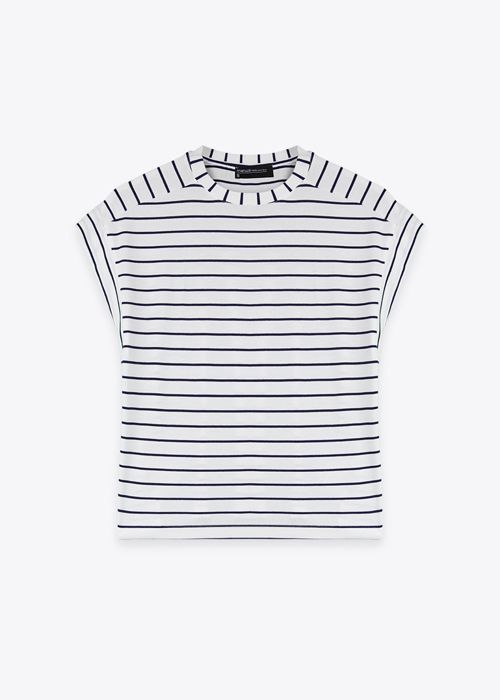 Top Sans Mances - Blue Silver Stripes - Marwa