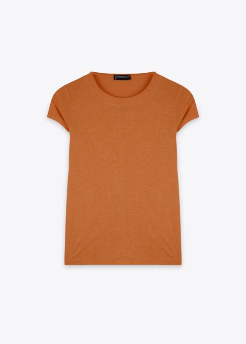 Top Basic Col Rond - Dark Orange - Marwa