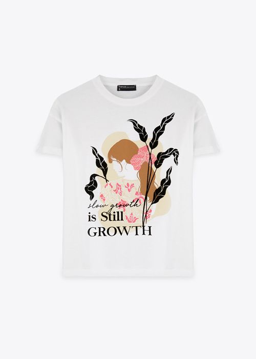 Tshirt Slow Growth - White - Marwa