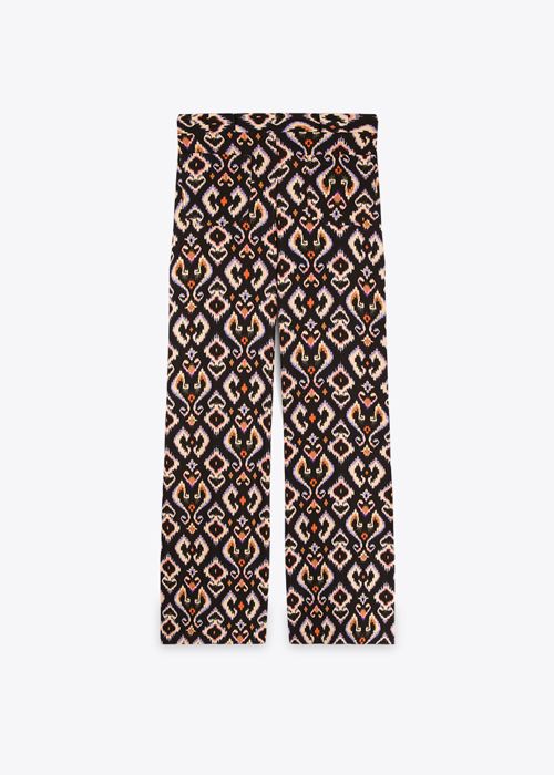 Pantalon Crop - Purple Ikat - Marwa